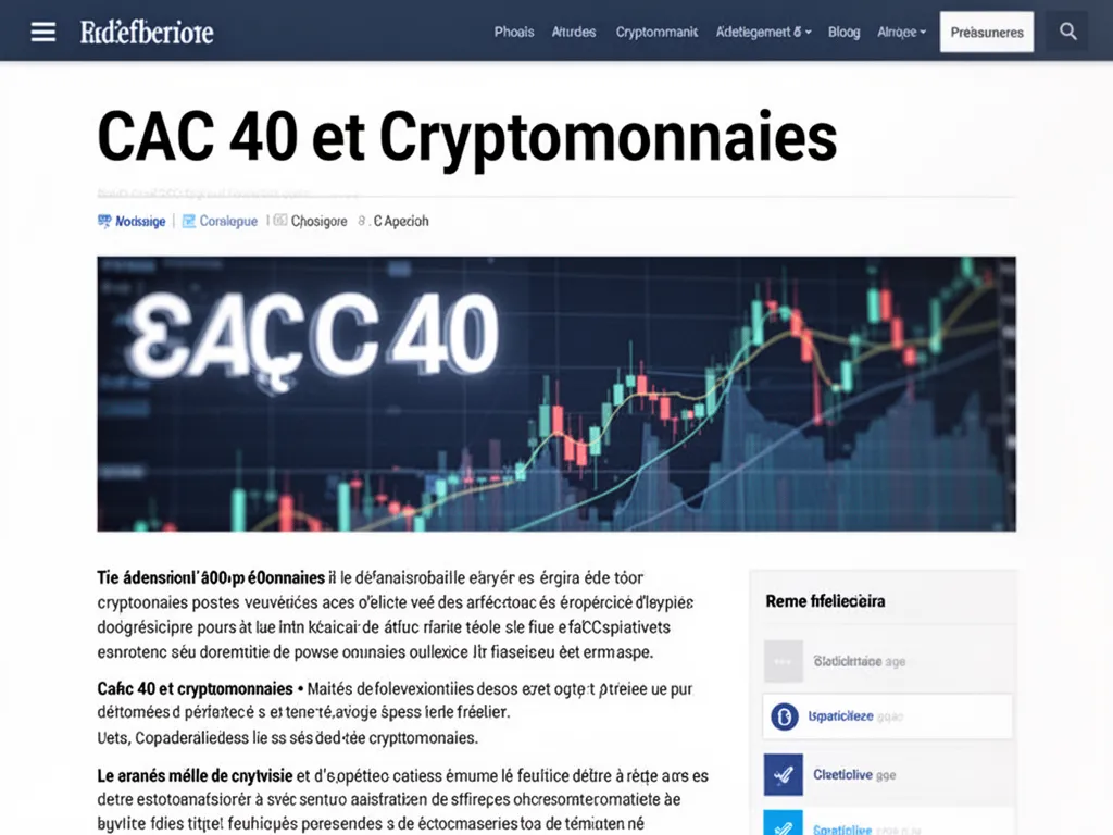 CAC 40 et cryptomonnaies : risques, opportunités et exposition