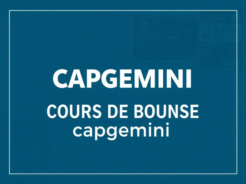 Cours de l’action Capgemini en 2026: faut-il profiter de la chute?
