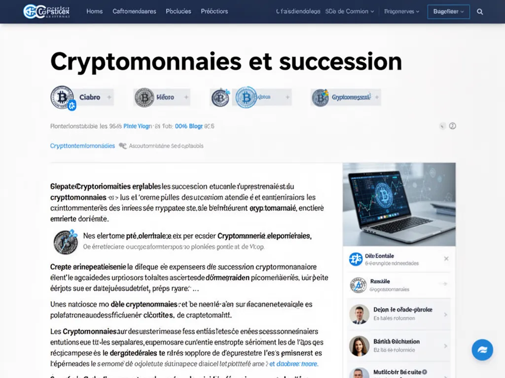 Cryptomonnaies et succession : sécuriser la transmission