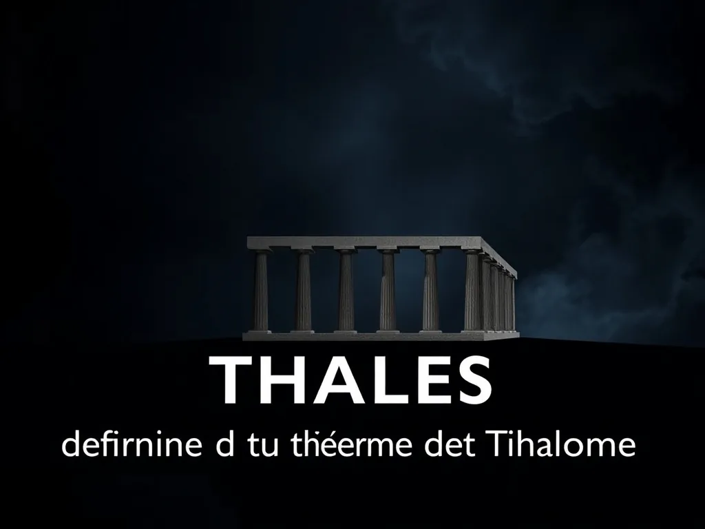 Théorème de Thales : définition, énoncé et exemple concret