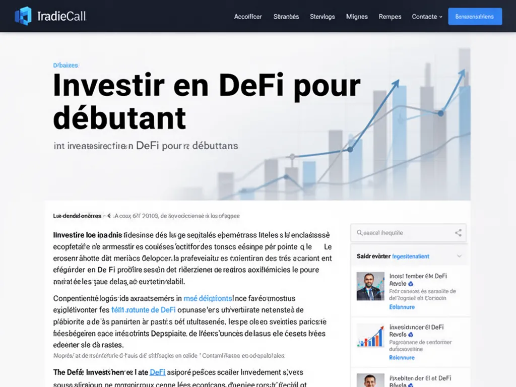Investir en DeFi pour débutant : guide pragmatique