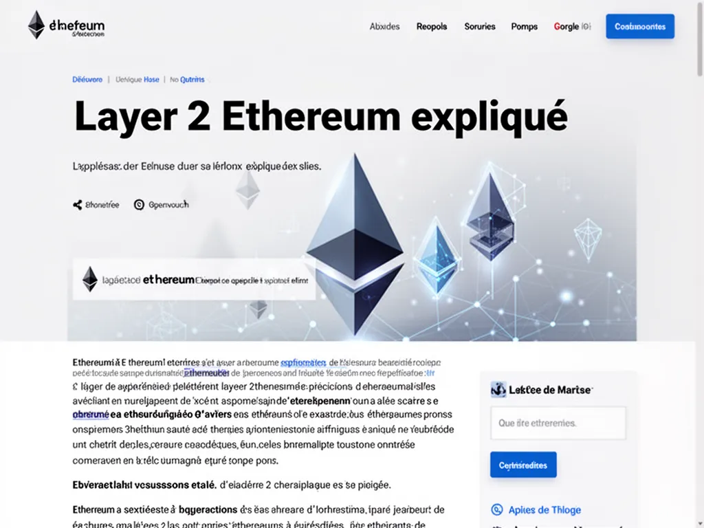 Layer 2 Ethereum expliqué en 2026