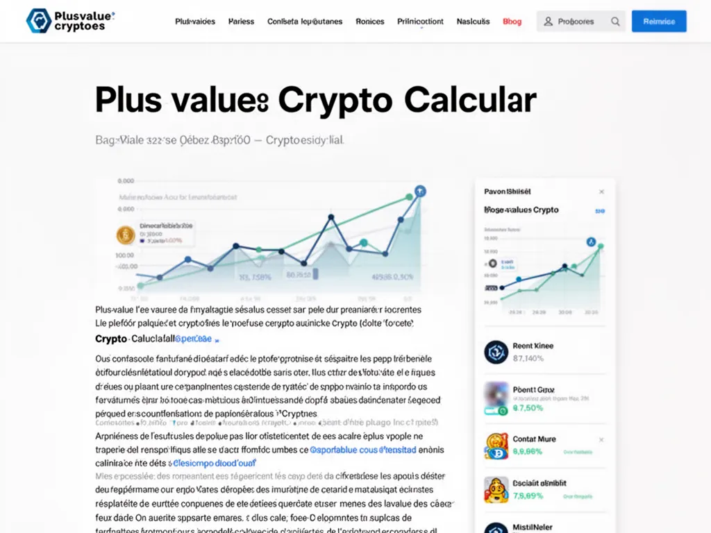 Plus-value crypto calcul : comment la mesurer et l'optimiser