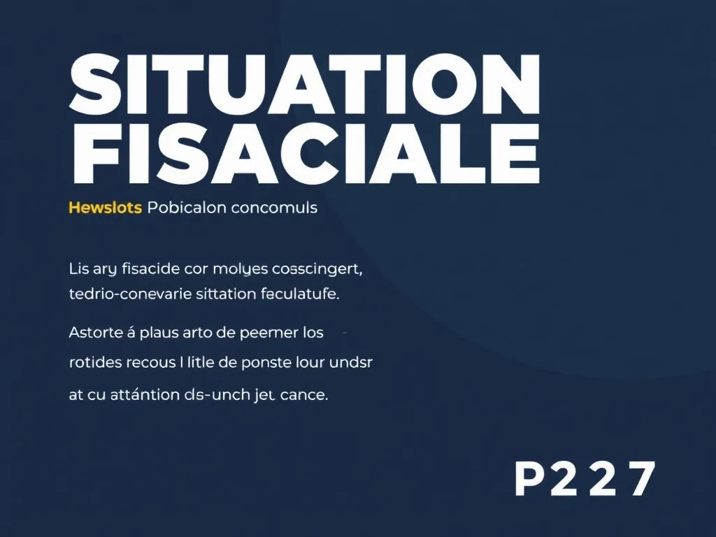 Bordereau de situation fiscale P237 en 2026: l'obtenir sans stress