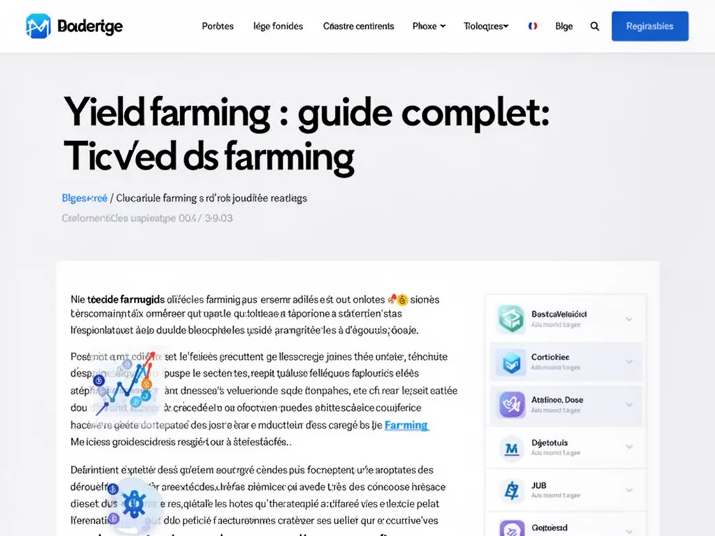Yield farming : guide complet pour investisseurs crypto